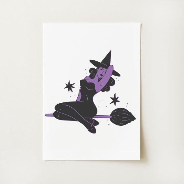 Witch Pinup Print