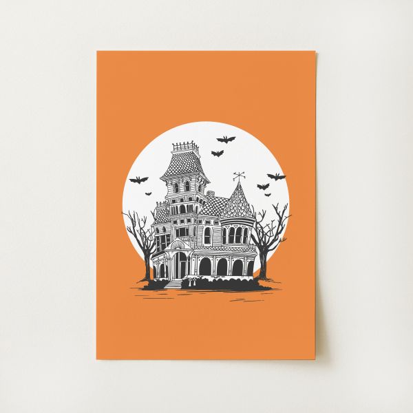 Haunted House Print