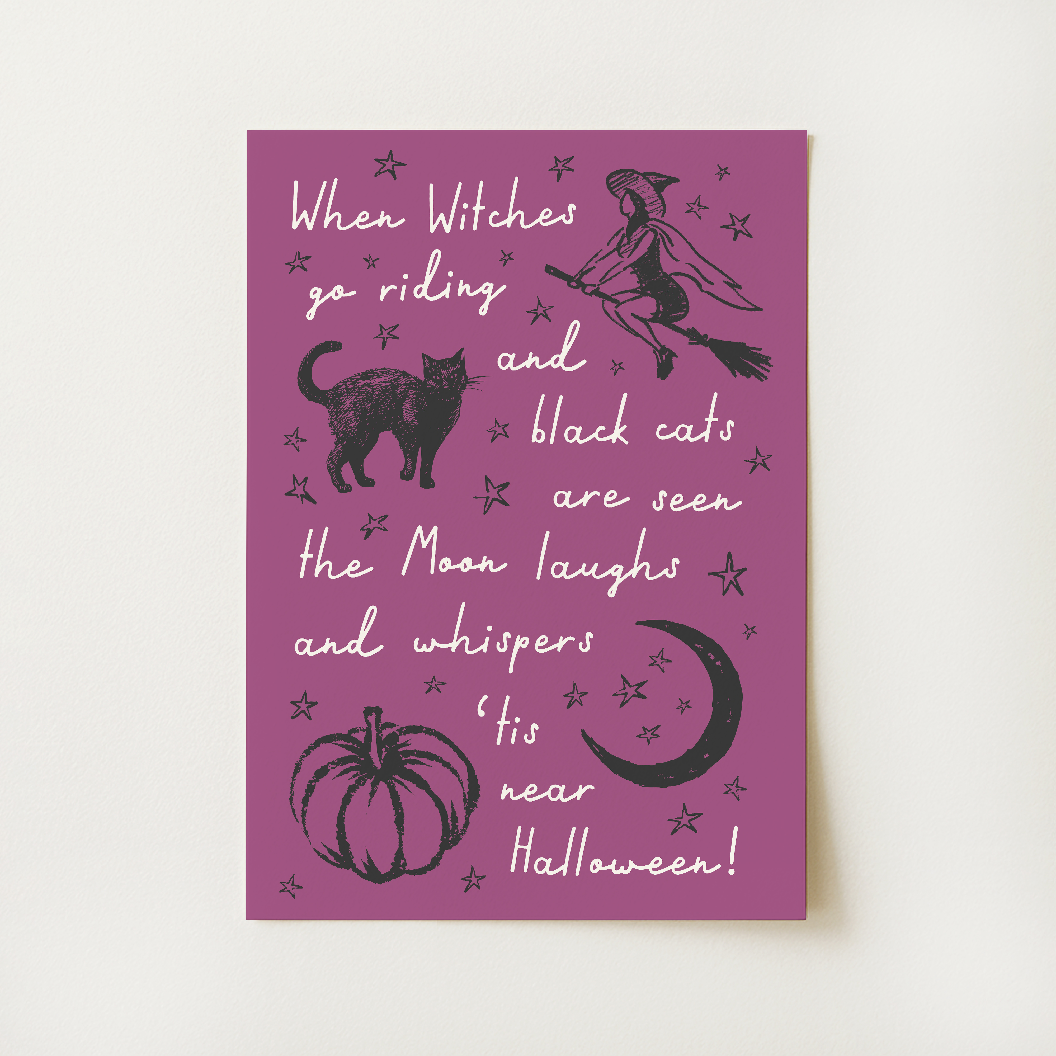 Witches Poem Print