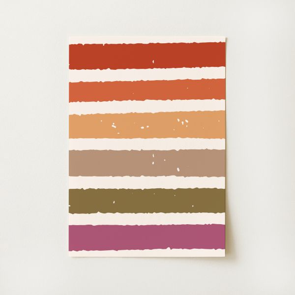 Fall Stripes Print
