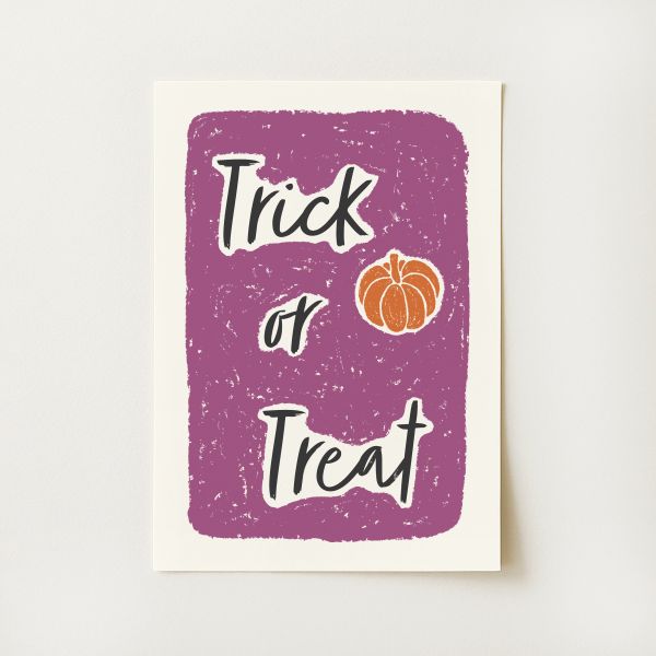 Trick or Treat Sketch Print