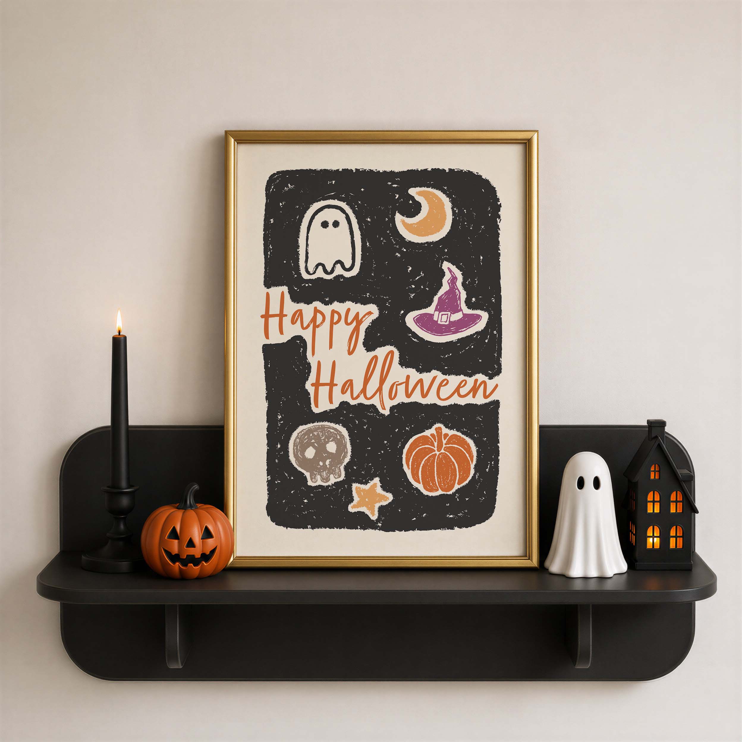 Happy Halloween Sketch Print - Image 2
