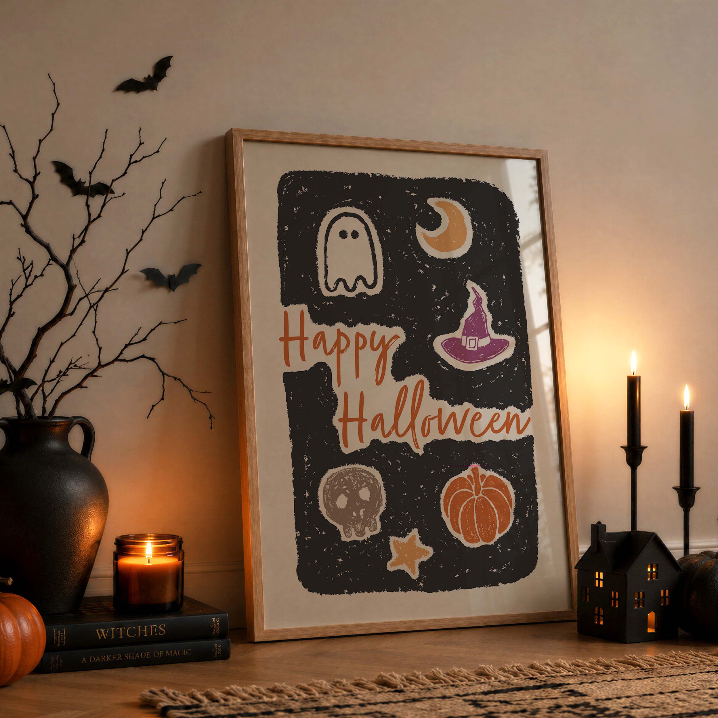 Happy Halloween Sketch Print - Image 3