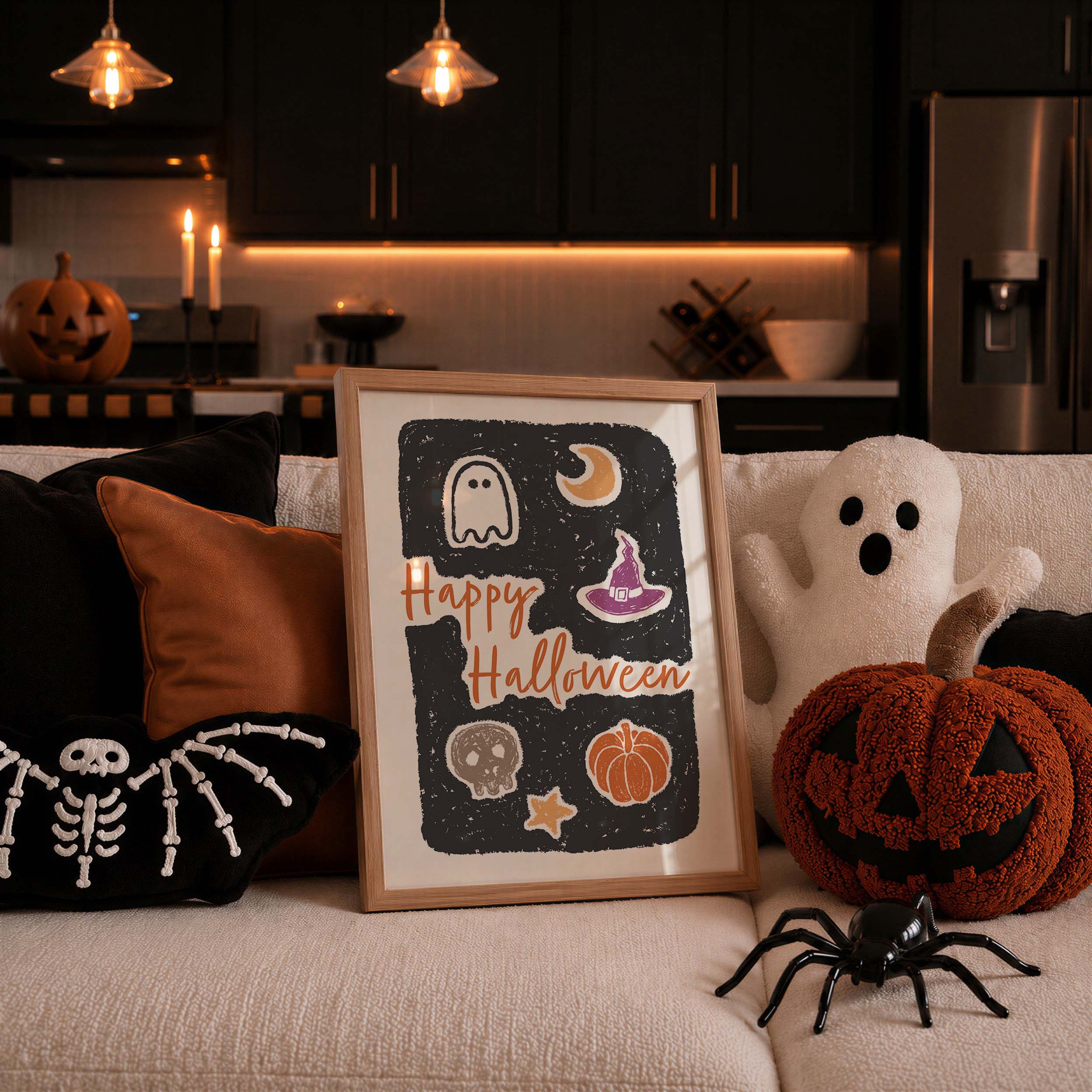 Happy Halloween Sketch Print - Image 4