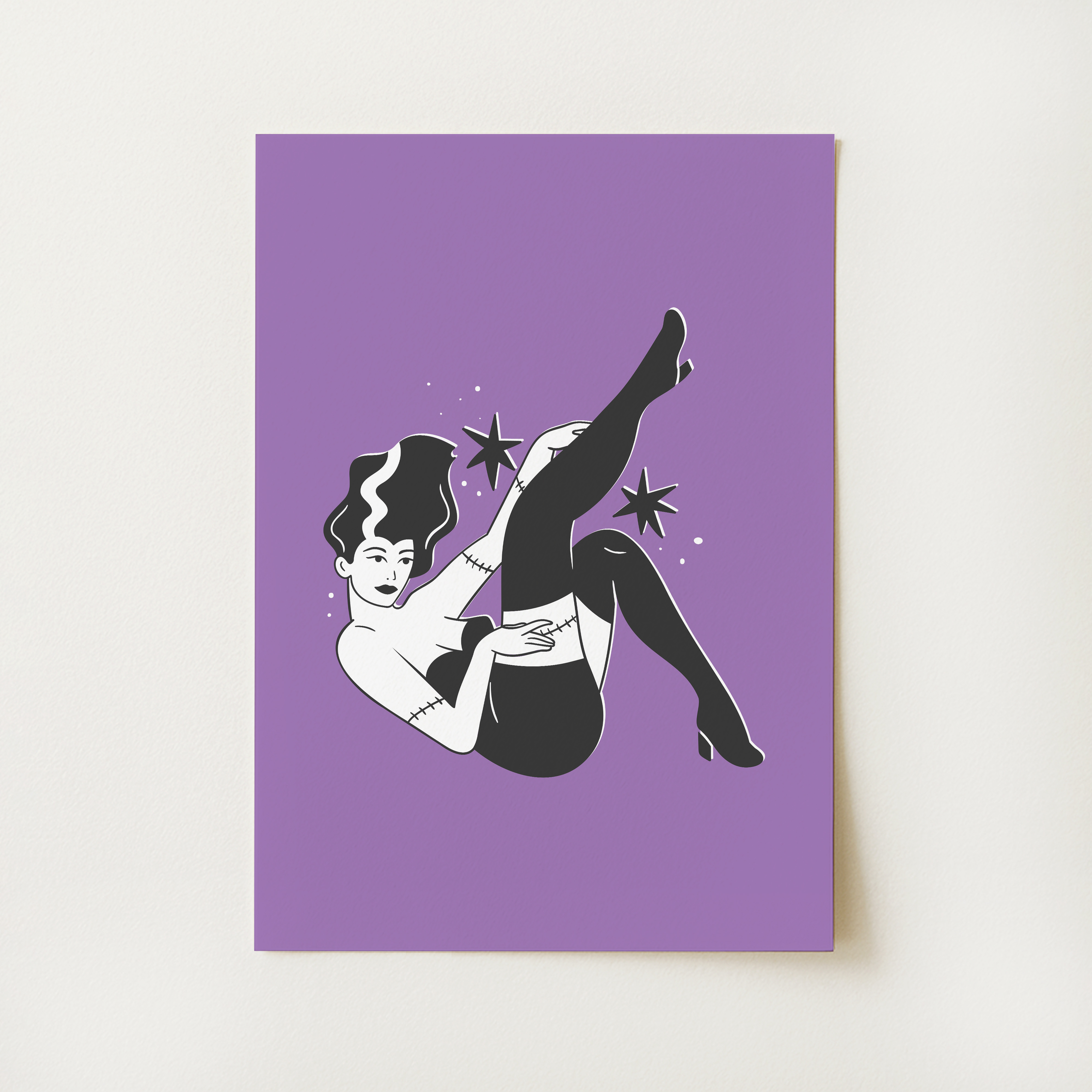 Monster Pinup Print