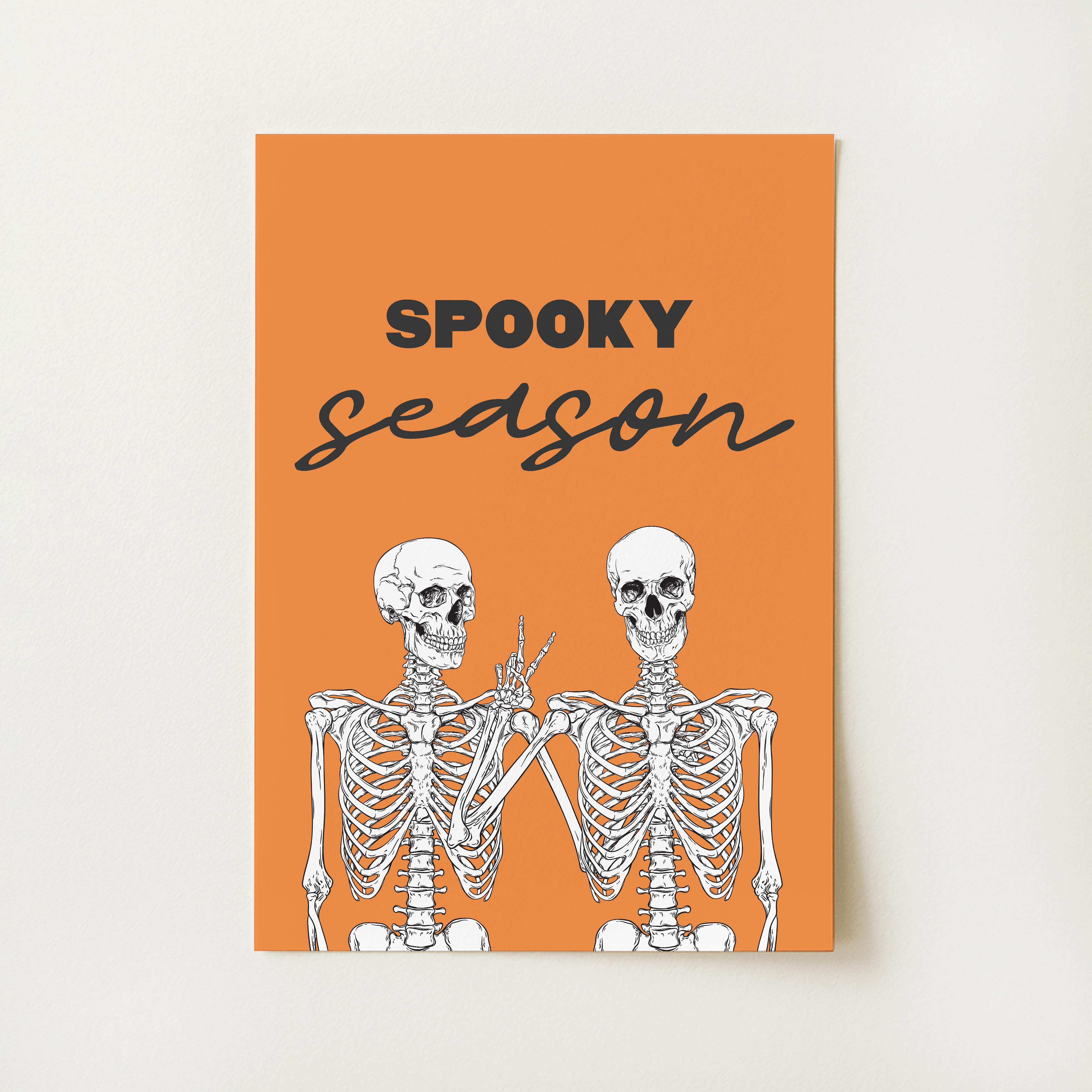 Spooky Season Skeleton Print