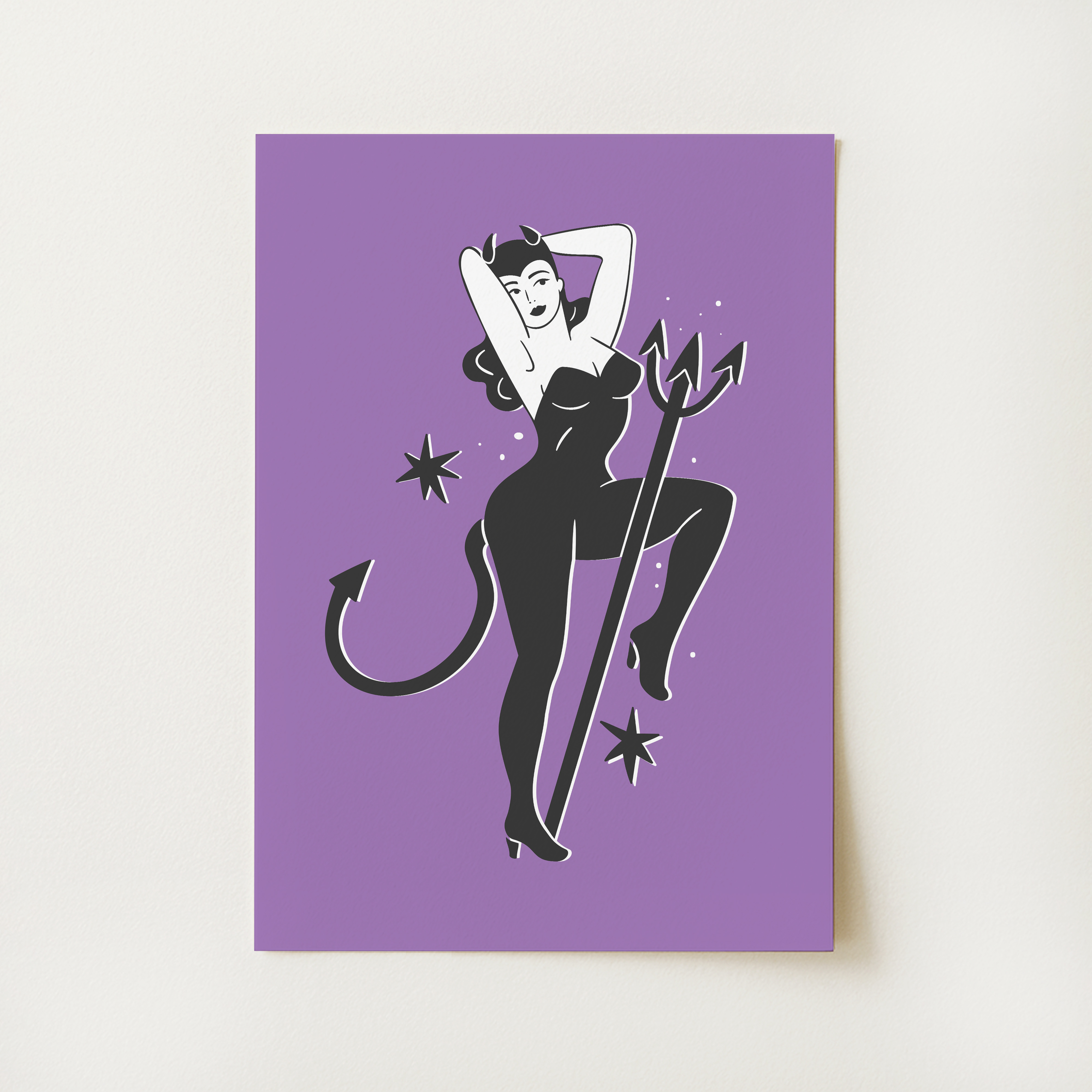 Devil Pinup Print