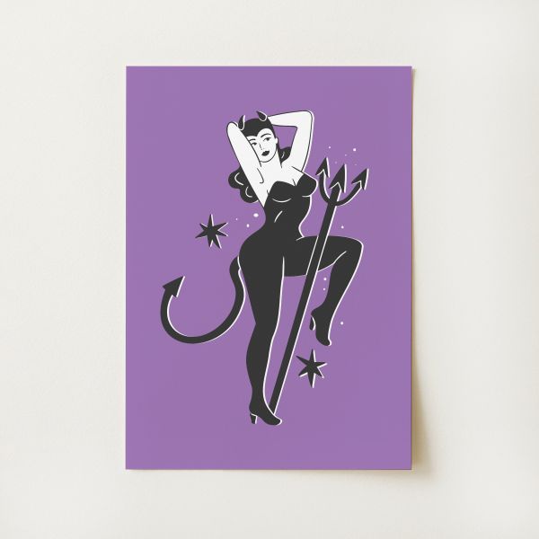 Devil Pinup Print