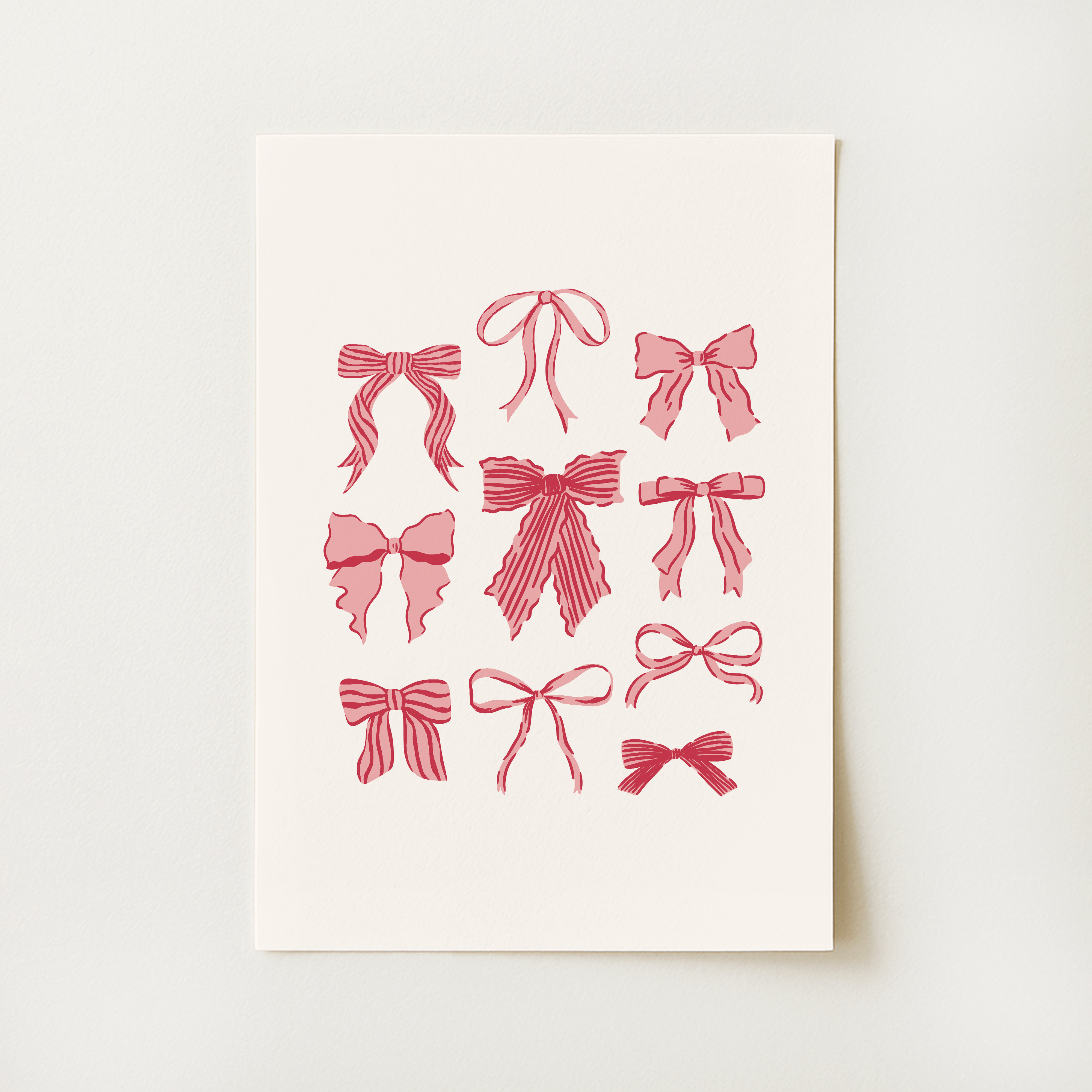 Valentines Bows Print