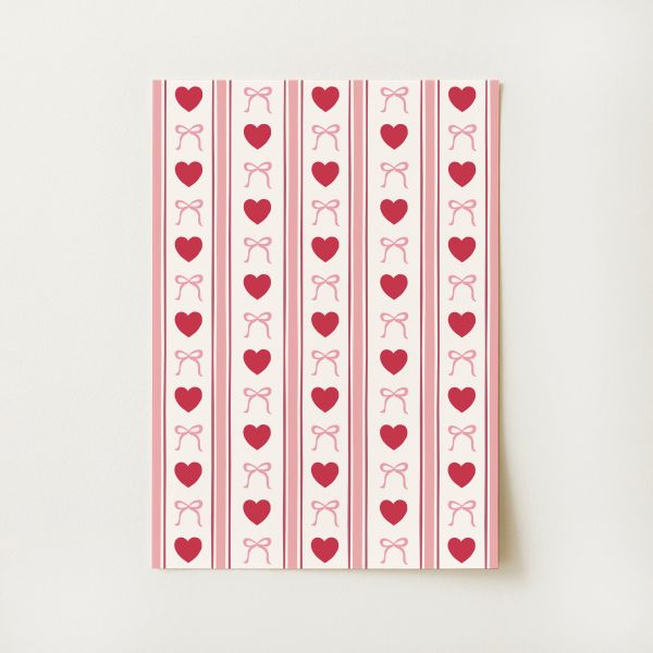 Coquette Heart Print