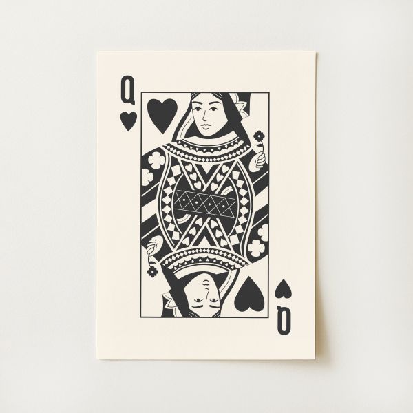 Queen of Hearts Print