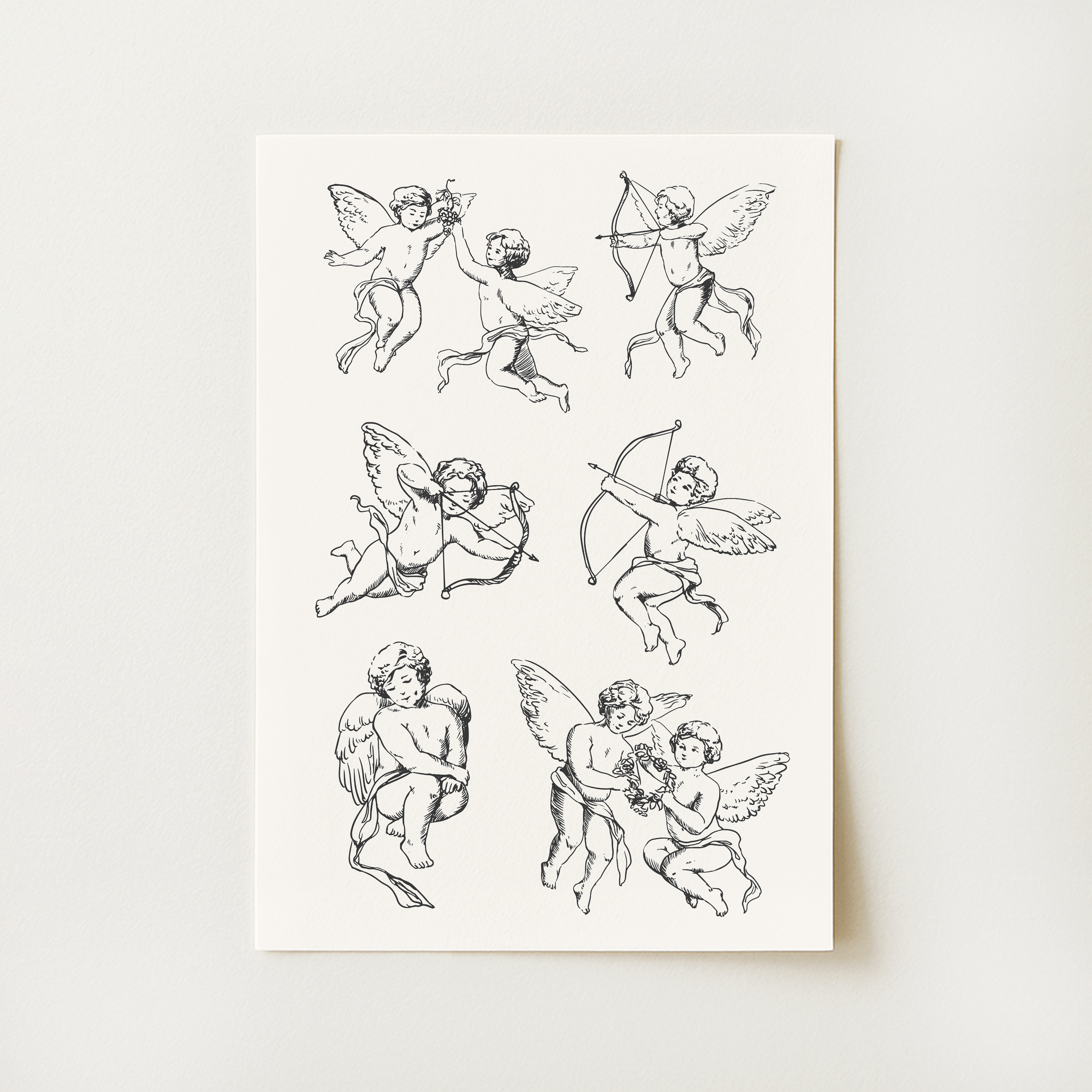 Vintage Cupids Print