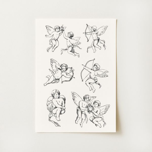 Vintage Cupids Print