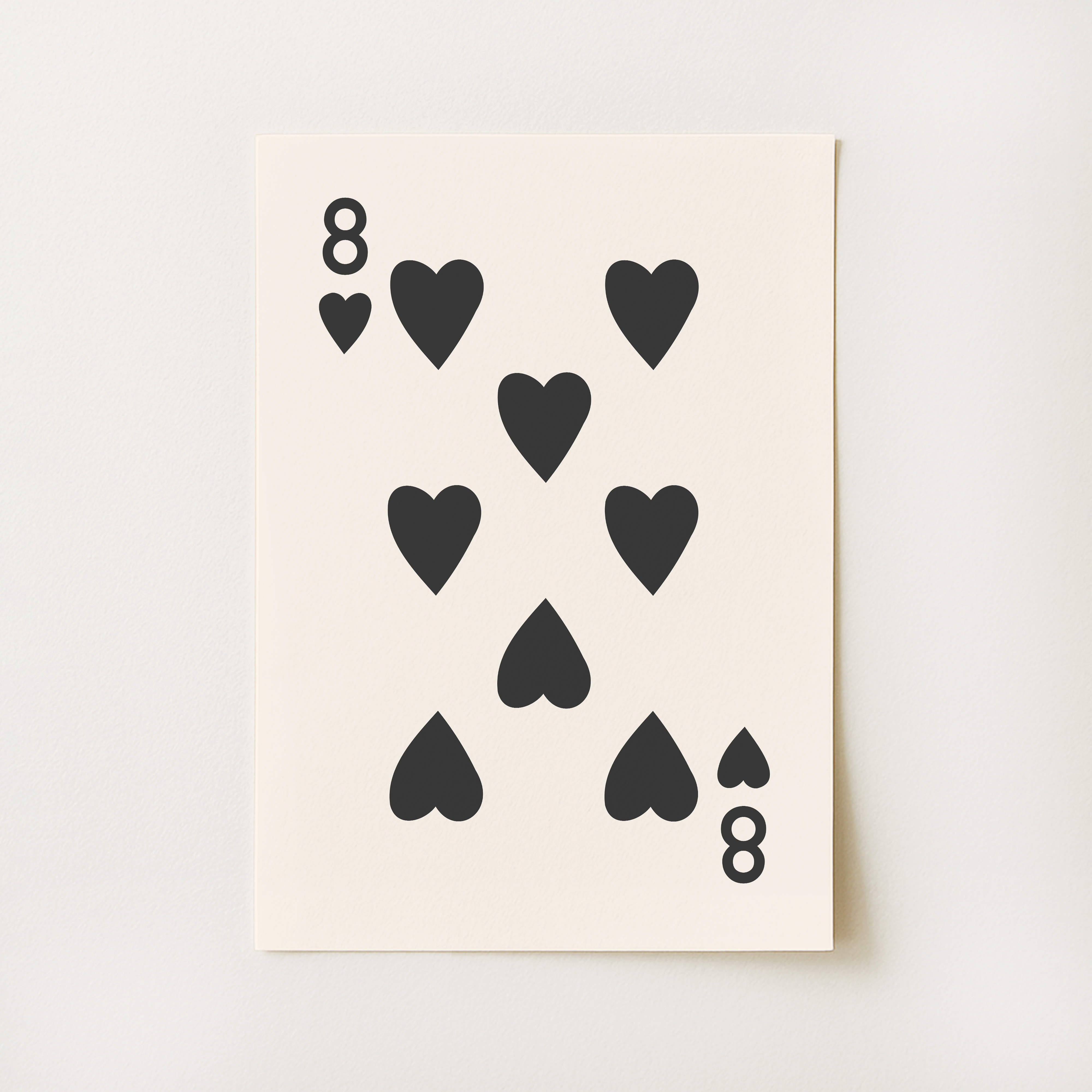 8 of Hearts Print