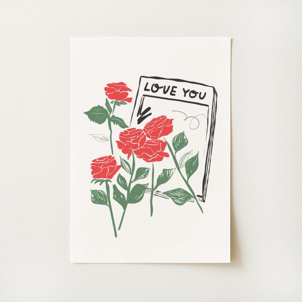 Love You Print
