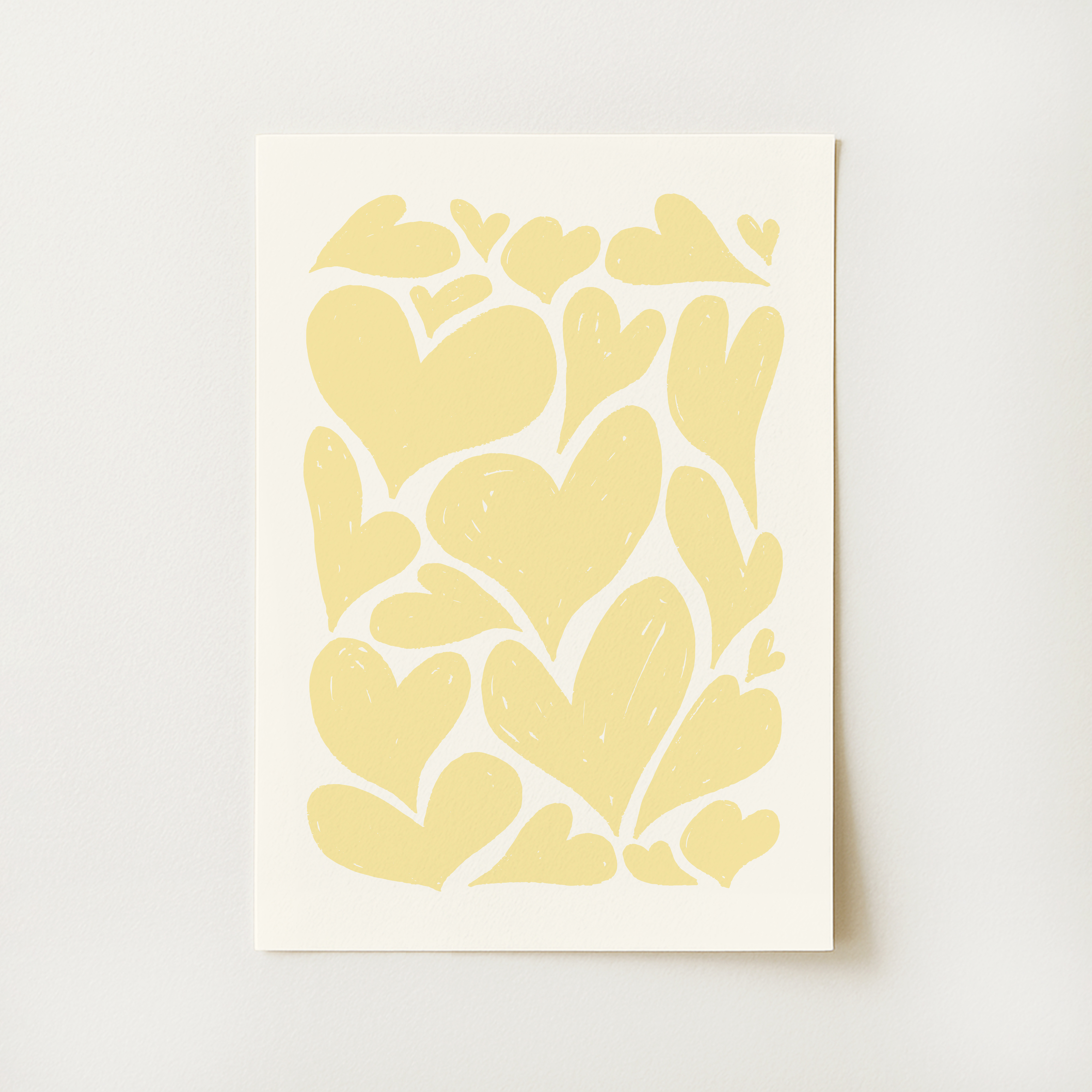 Abstract Hearts Print