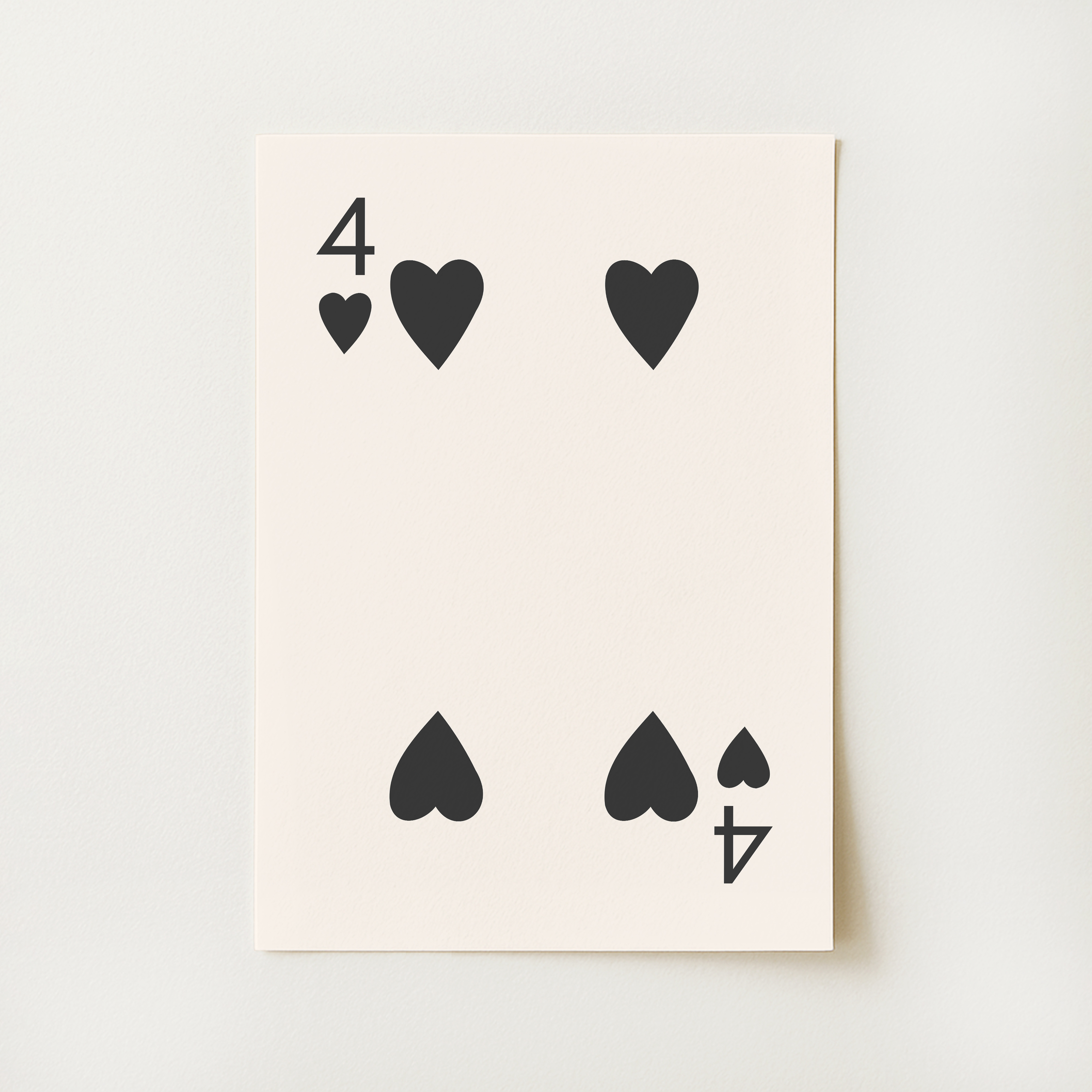 4 of Hearts Print