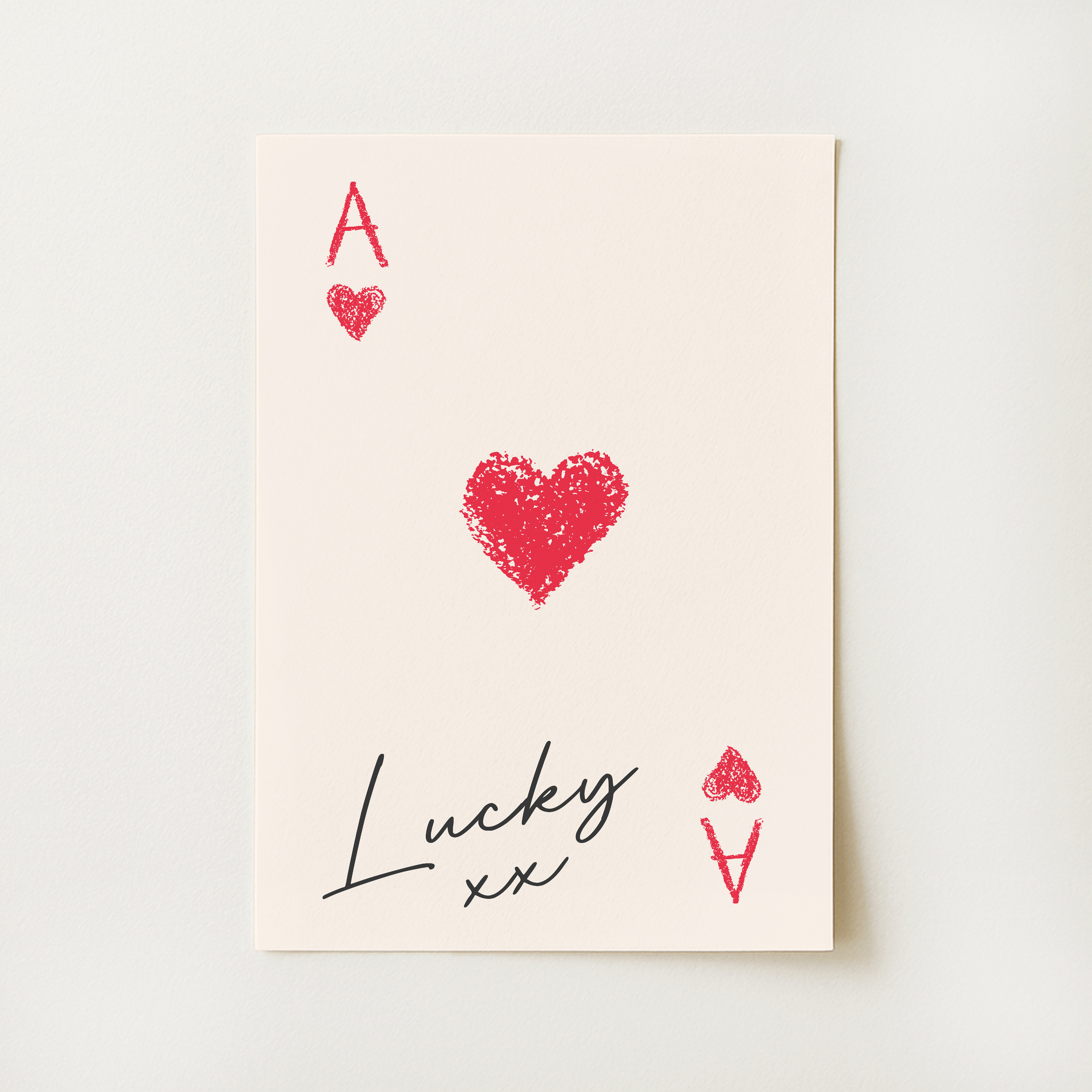 Ace of Hearts Print