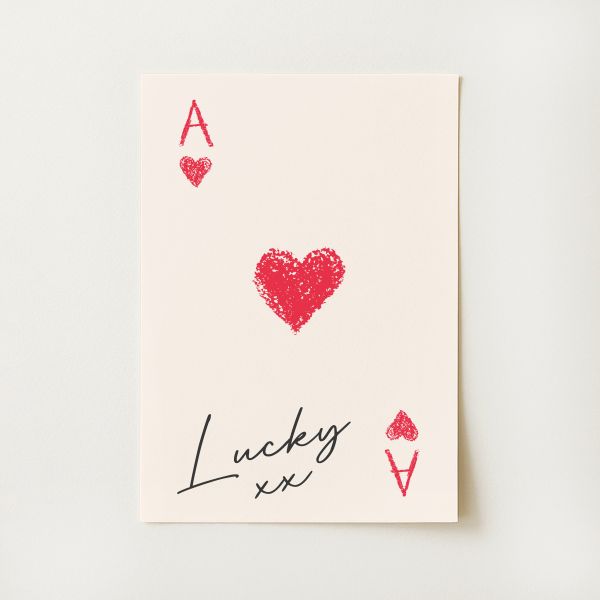 Ace of Hearts Print