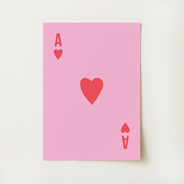 Ace of Hearts Print