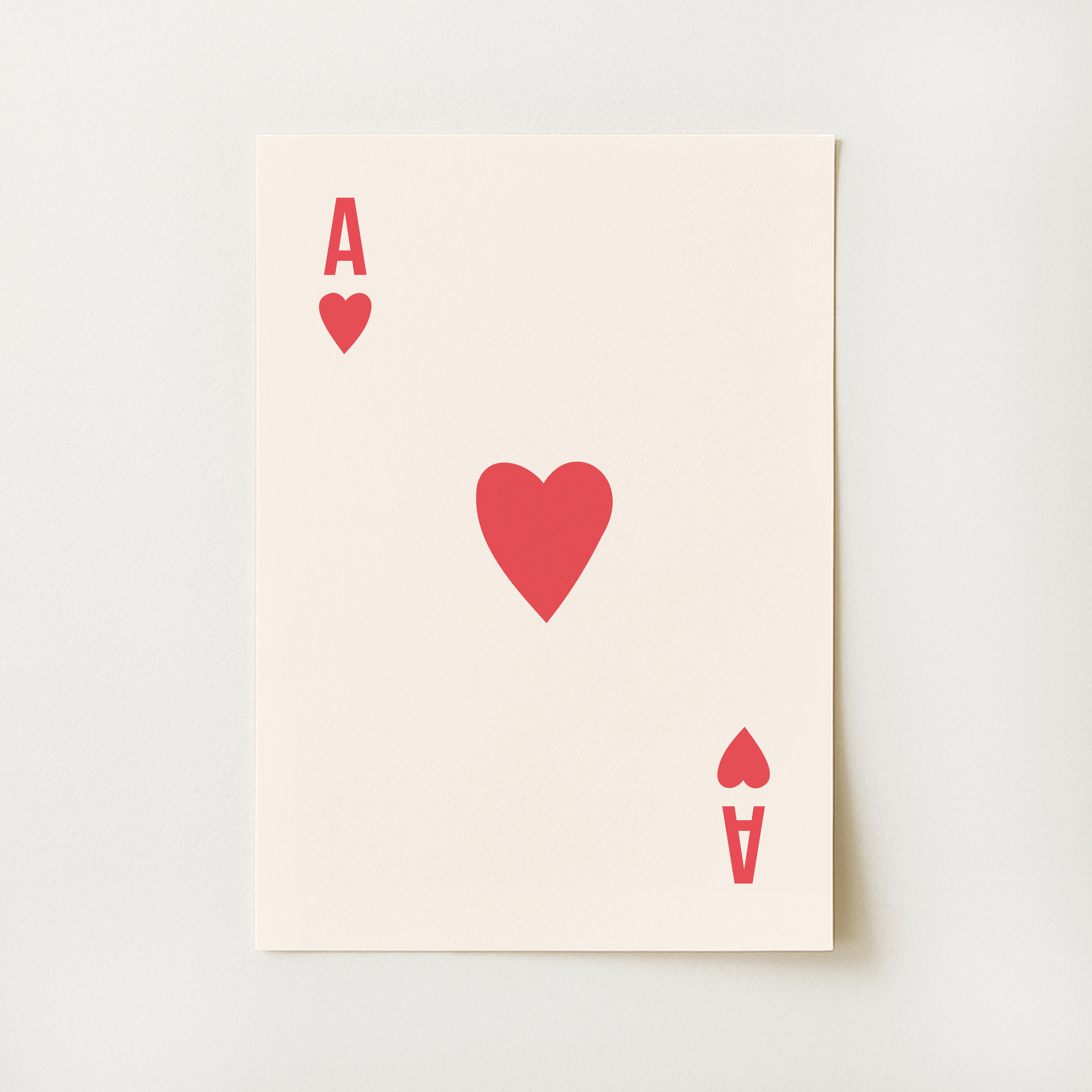 Ace of Hearts Print
