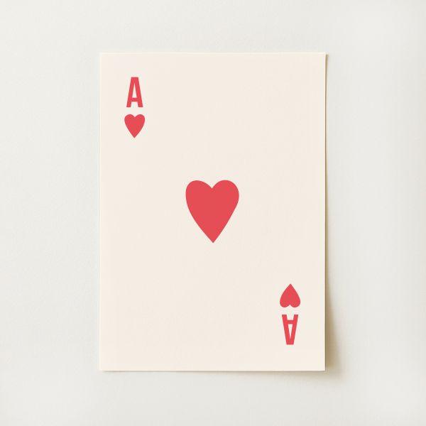 Ace of Hearts Print