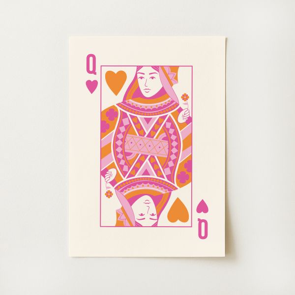 Queen of Hearts Print