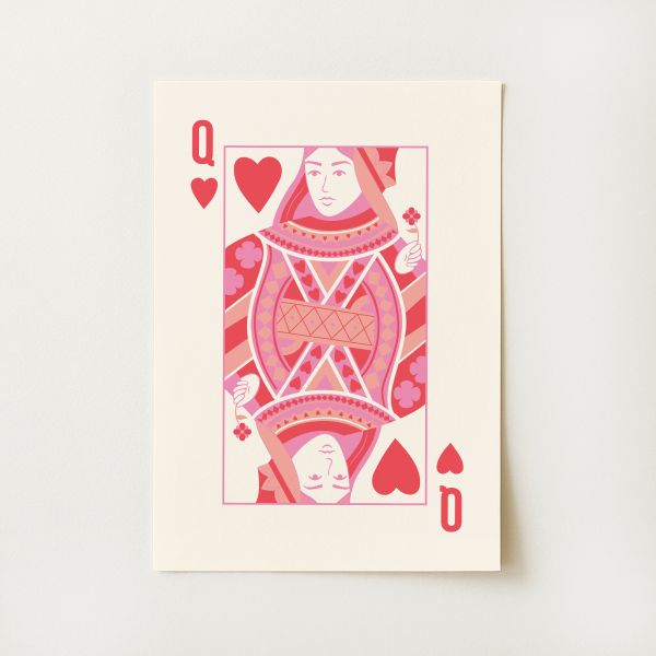 Queen of Hearts Print