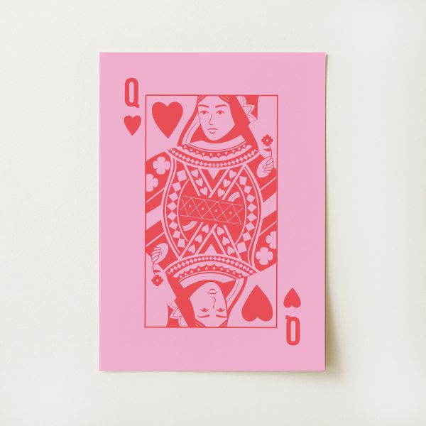 Queen of Hearts Print