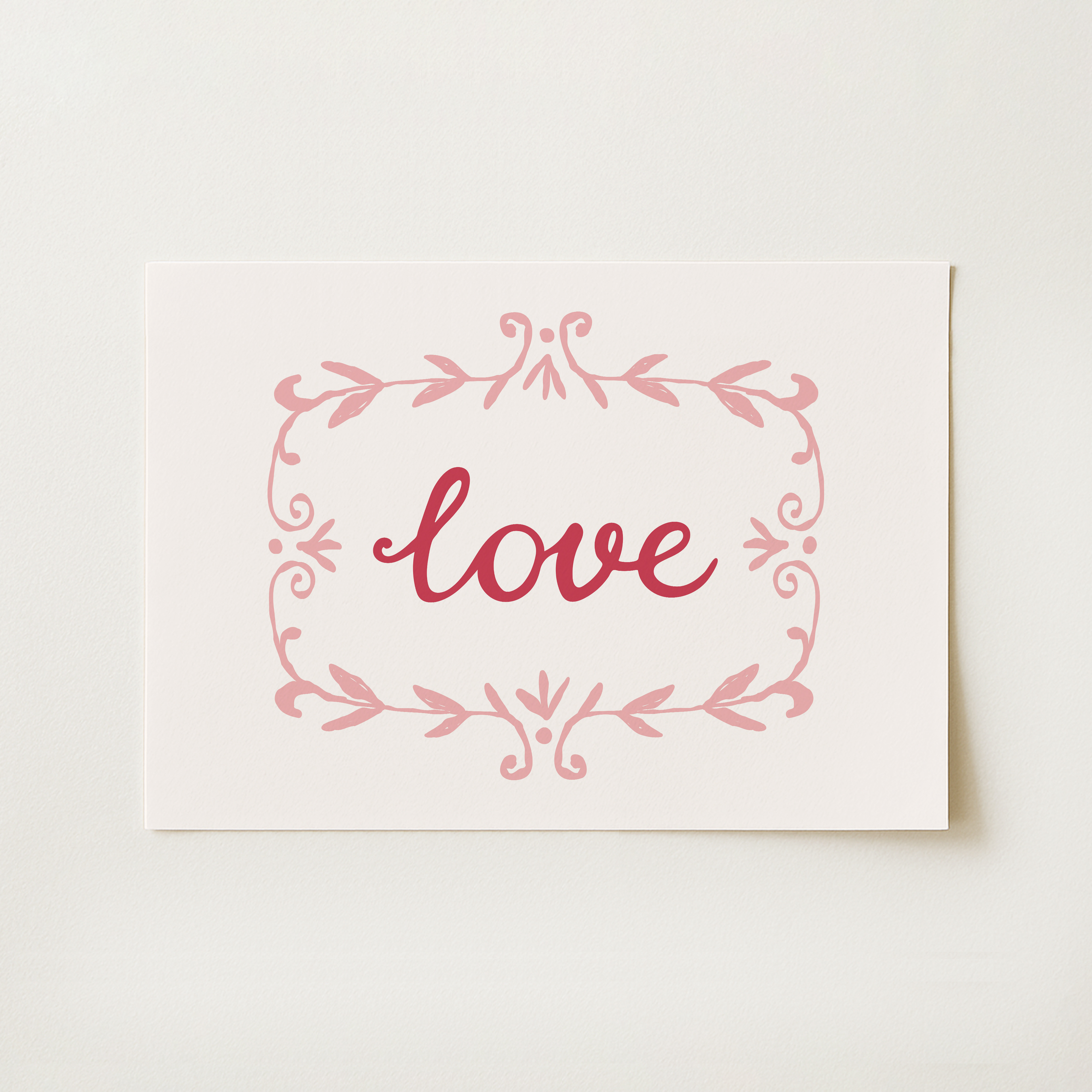 Vintage Valentines Print
