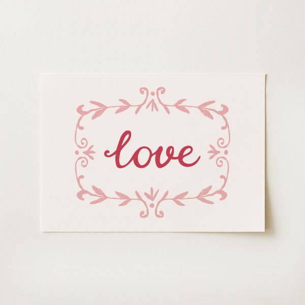 Vintage Valentines Print