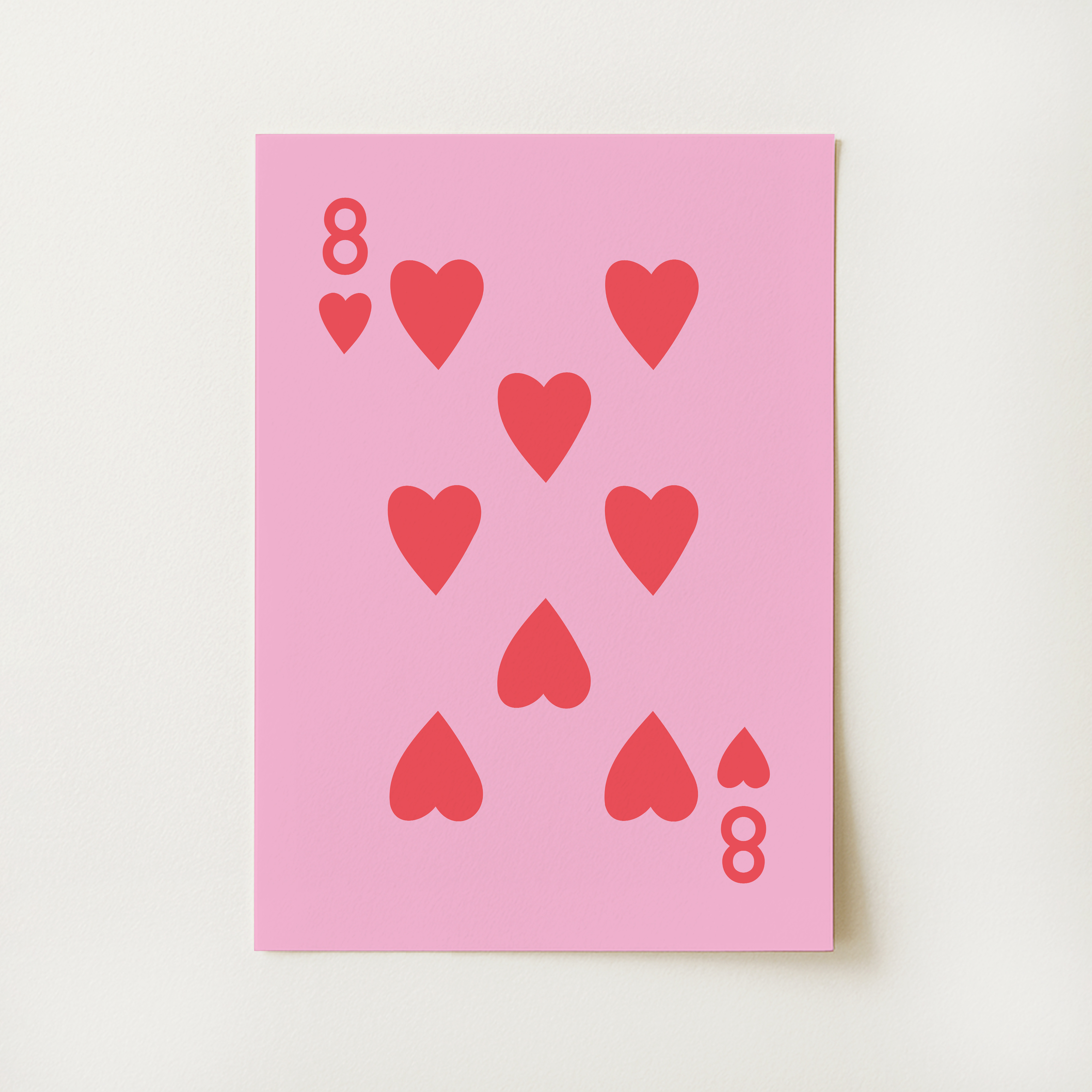 8 of Hearts Print