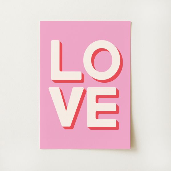 Pink Love Print