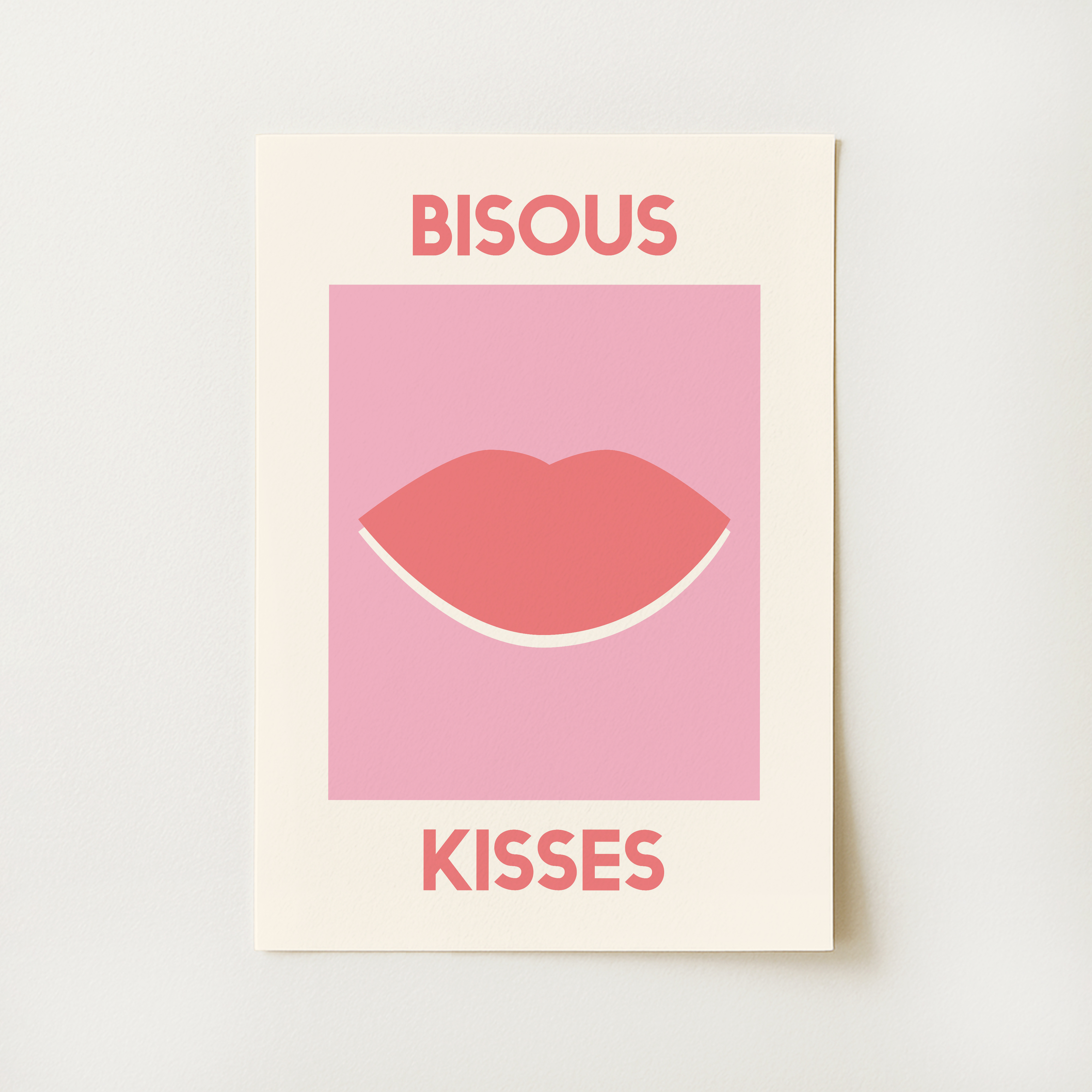 Bisous Kisses Print