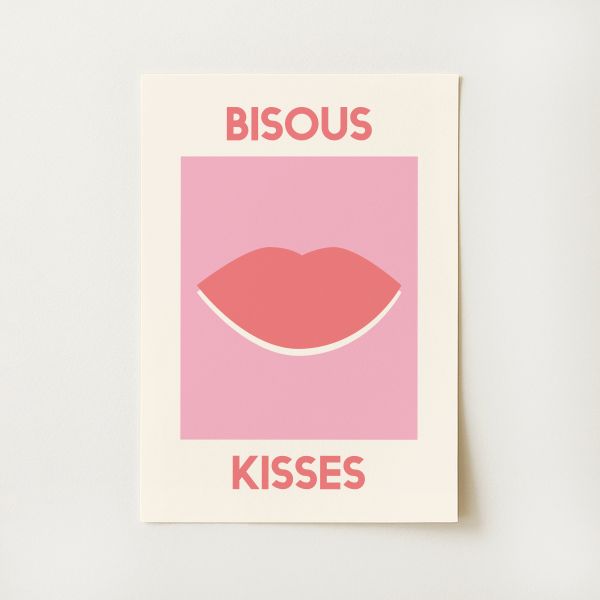 Bisous Kisses Print