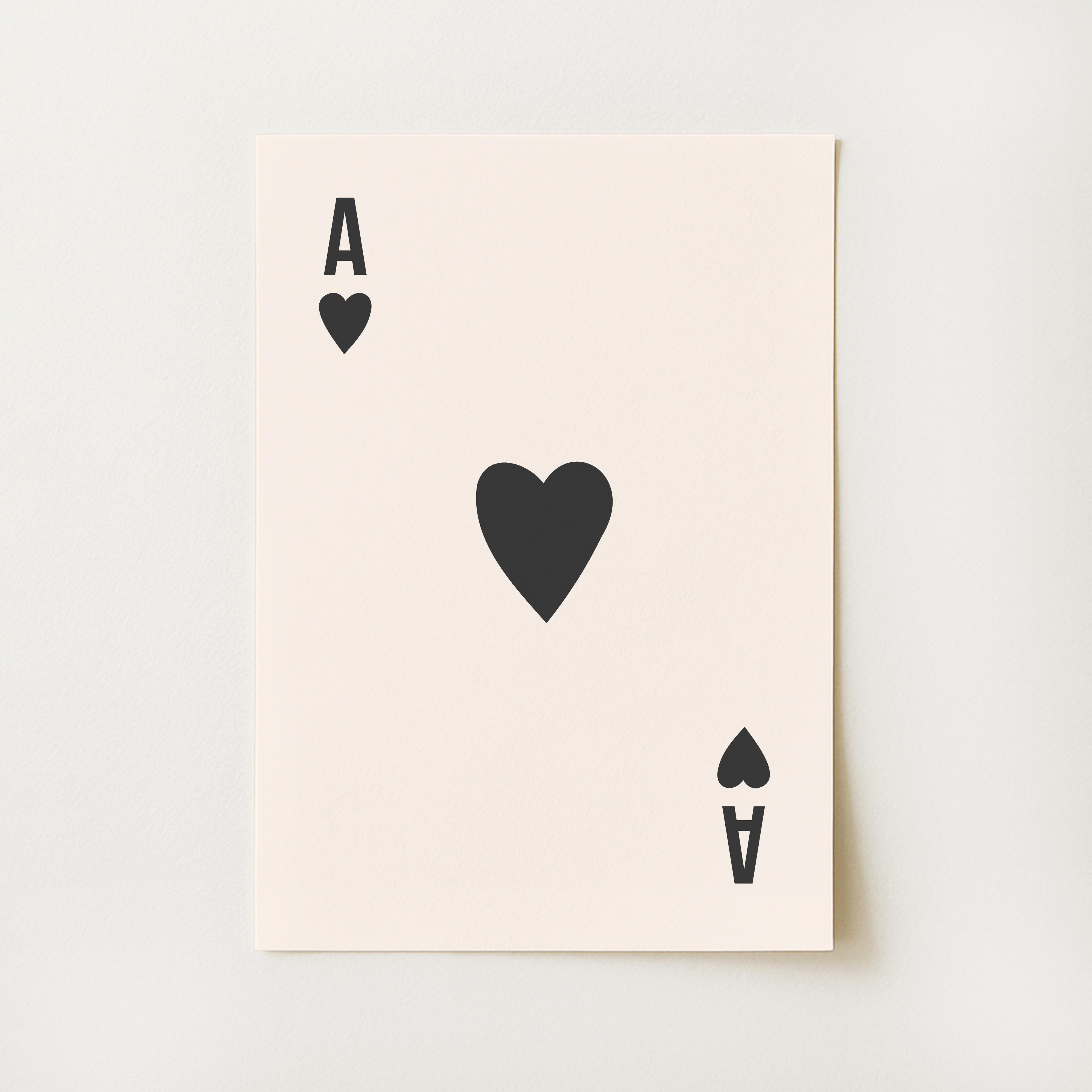 Ace of Hearts Print