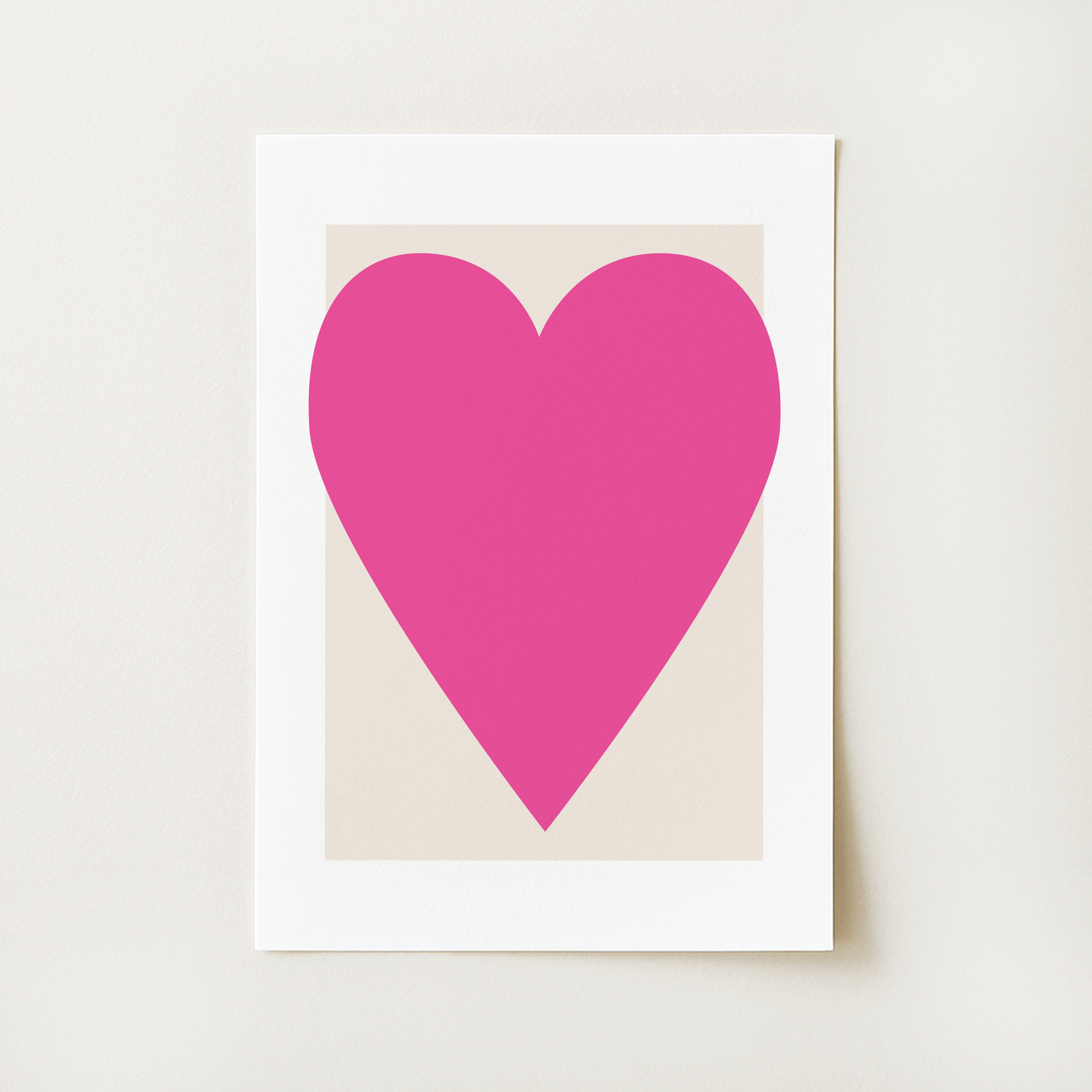 Pink Heart Print