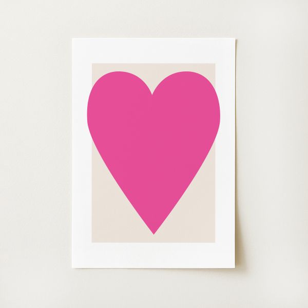 Pink Heart Print
