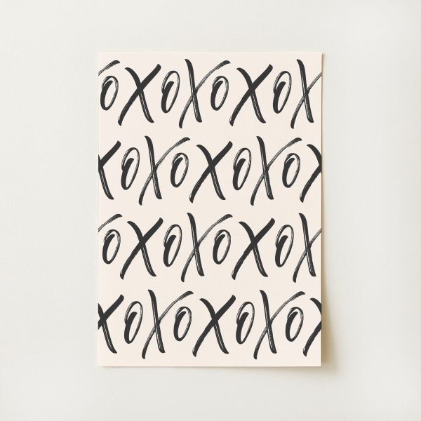 XOXO Script Print