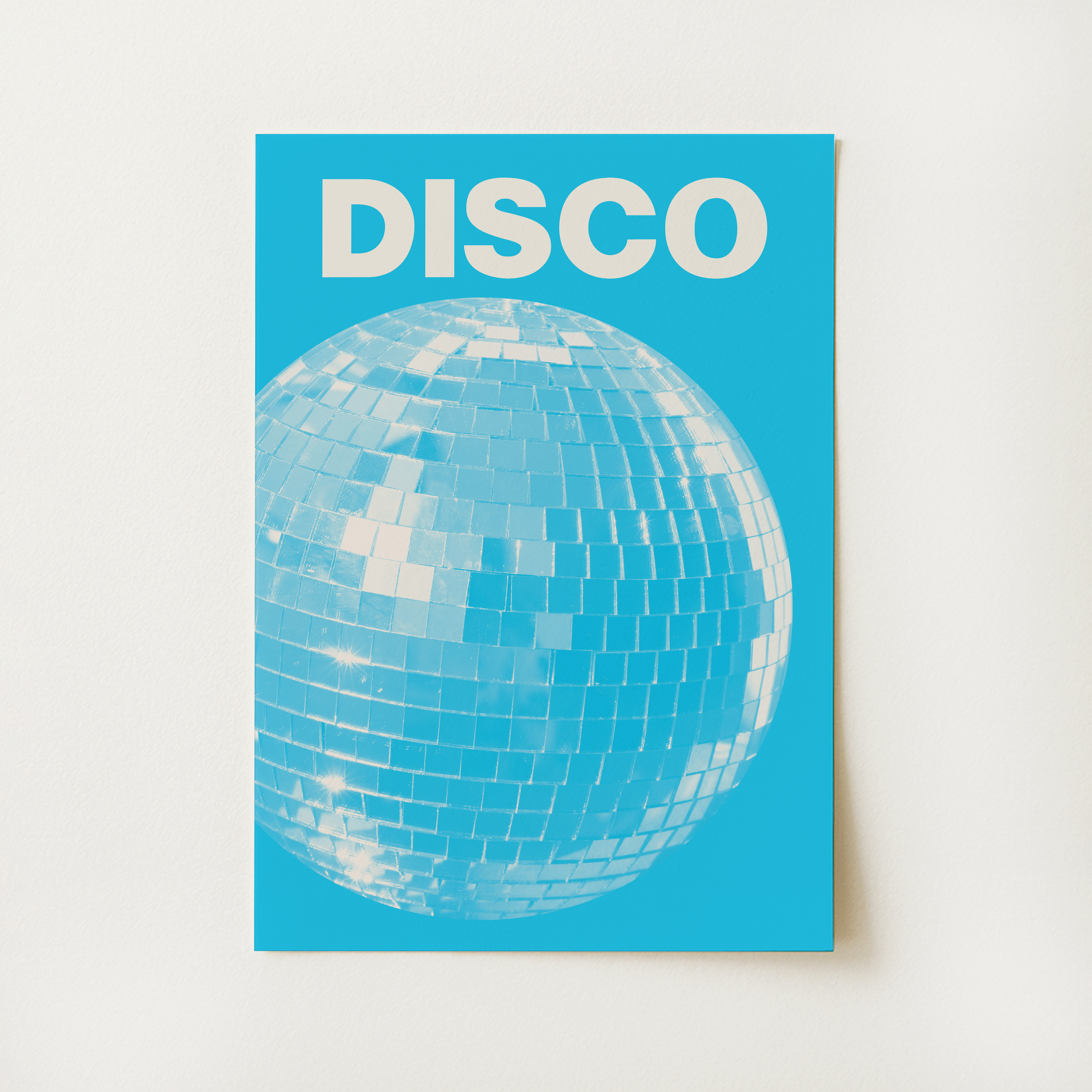 Blue Disco Print