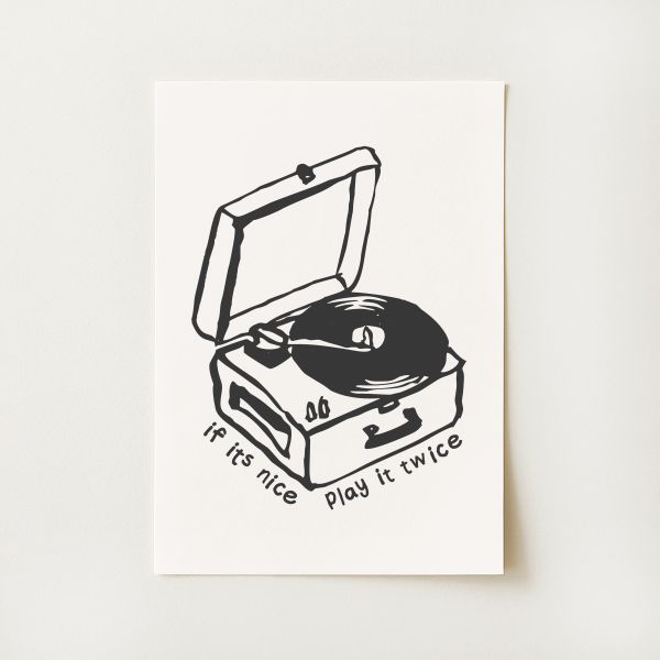 Record Player Print