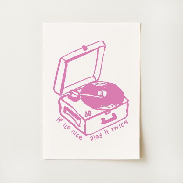 Record Player Print