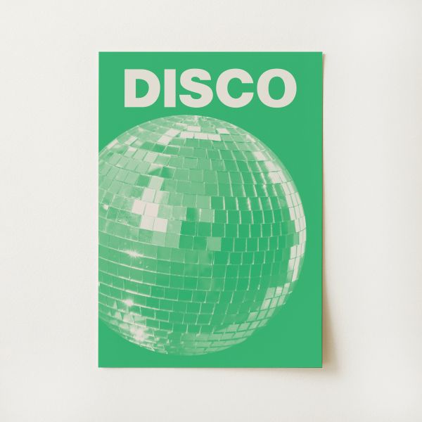 Green Disco Print