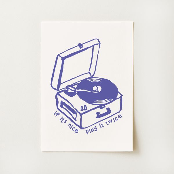 Record Player Print