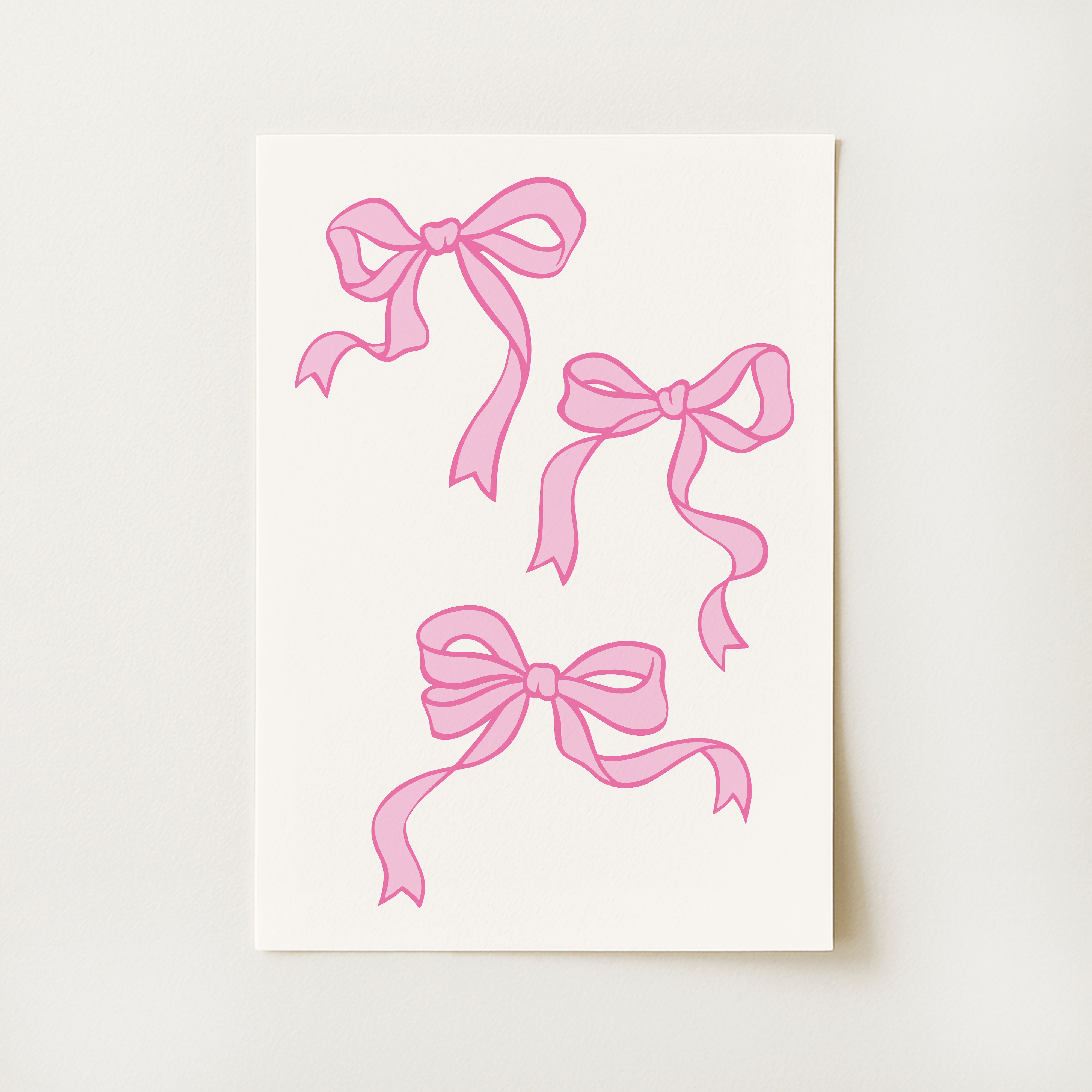Ribbon Bow Print
