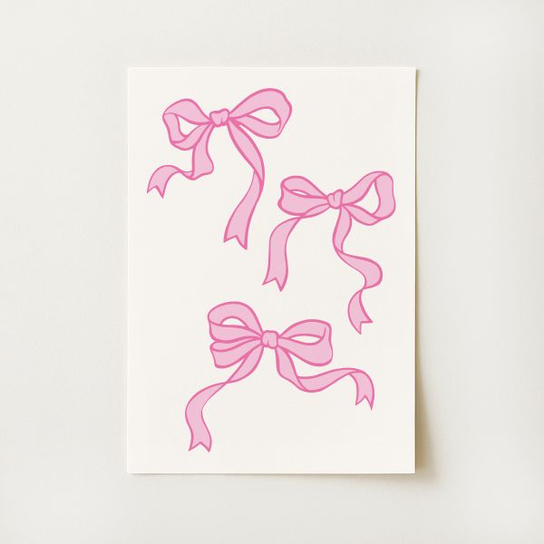 Ribbon Bow Print
