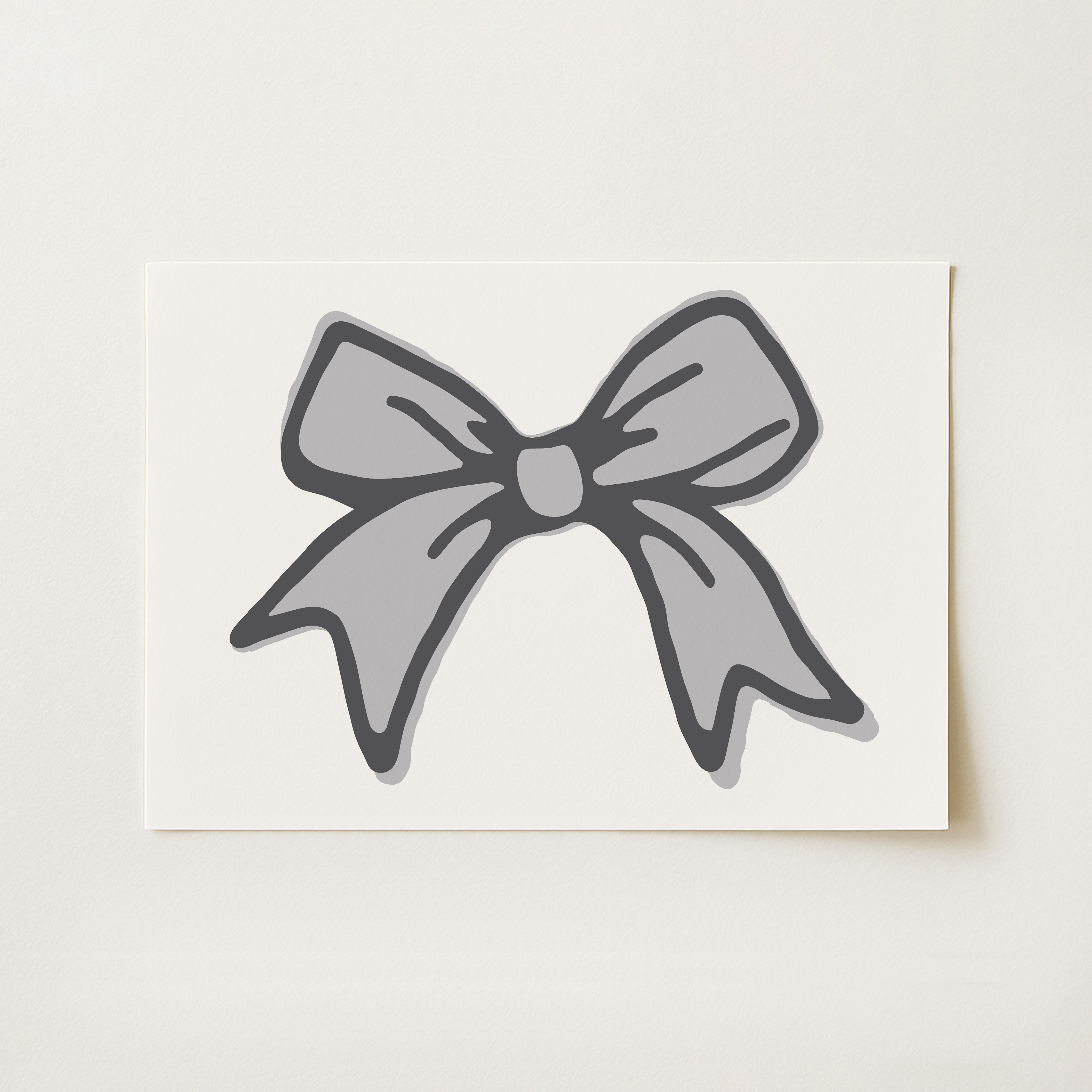 Ribbon Bow Print