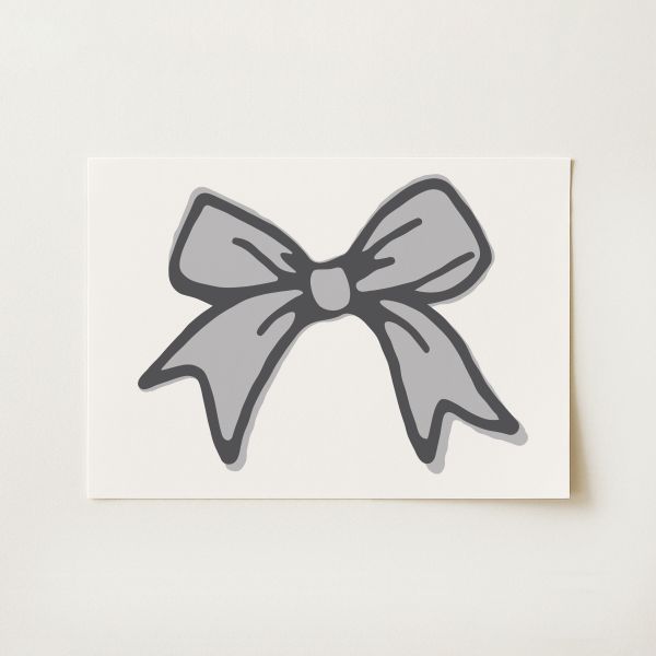 Ribbon Bow Print