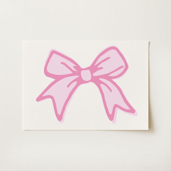 Ribbon Bow Print