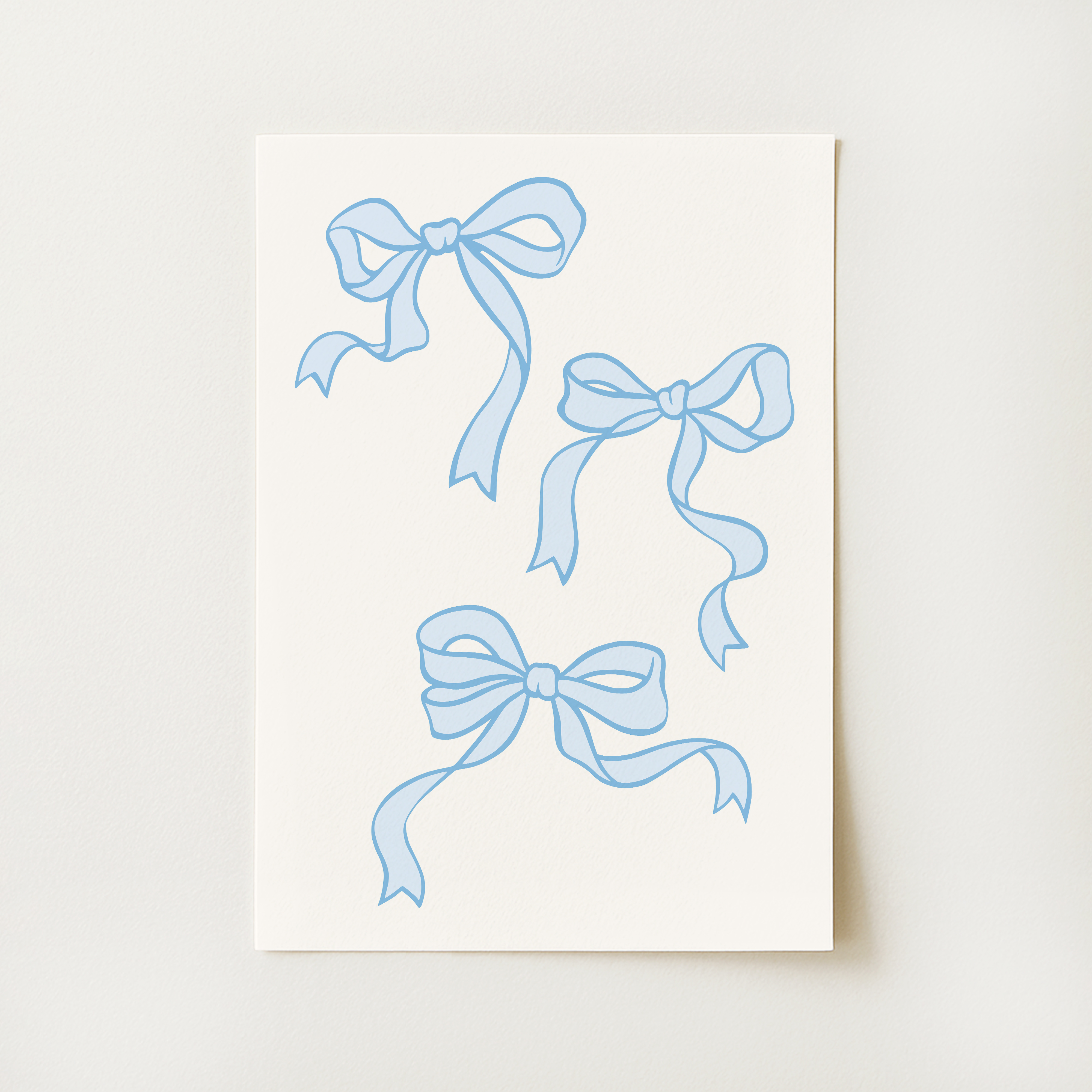 Ribbon Bow Print